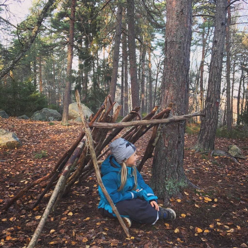 wildkids, vildmarkäventyr, friluftsbarn, vindskydd